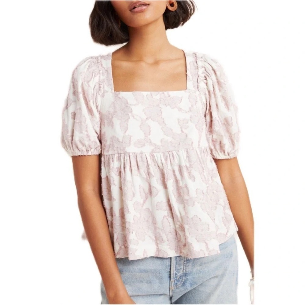 Batia Textured Babydoll Top Maeve by Anthropologie xs